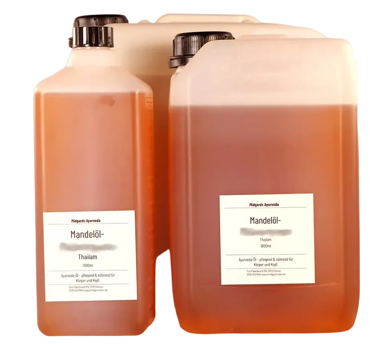 Dhanwantaram Mandelöl – Ayurvedisches Massageöl 1 Liter