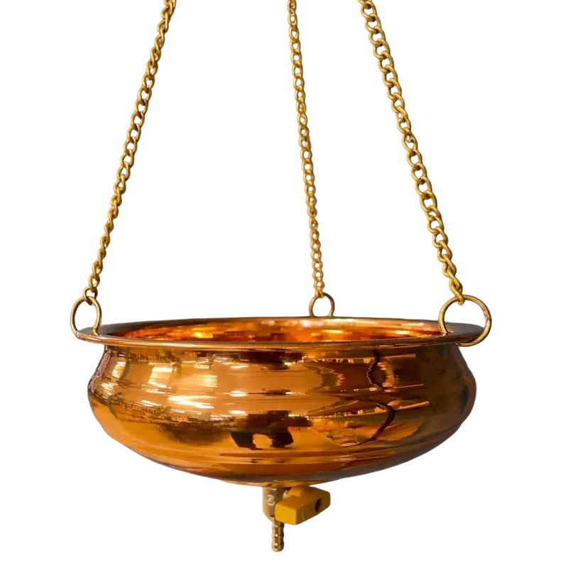 Ayurveda Specialist B.V. - Reines kupfernes Shirodhara-Gefäß (Durchmesser ± 23 cm)