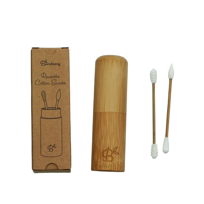 Wiederverwendbare Bambus-Wattestäbchen aus 100% Bio – Plastikfrei & nachhaltig für Make-up & Nagellack