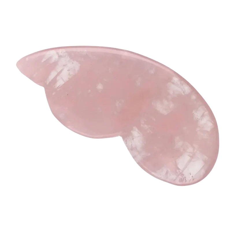 Gua Sha Rosenquarz „Kürbis“