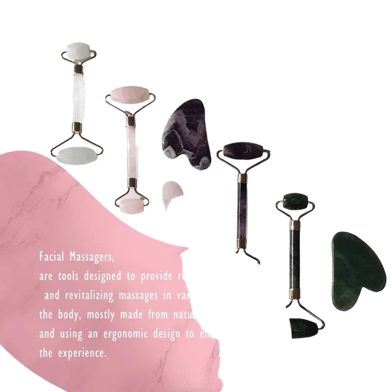 Gua Sha Rosenquarz „Kürbis“