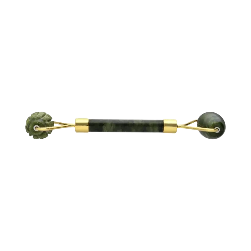 Spiky Jade mit Rollenmassagegerät