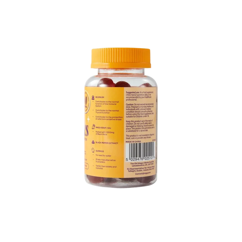 Myga Maca Gummies – Vegane Beeren-Energie- & Gleichgewichtsunterstützung