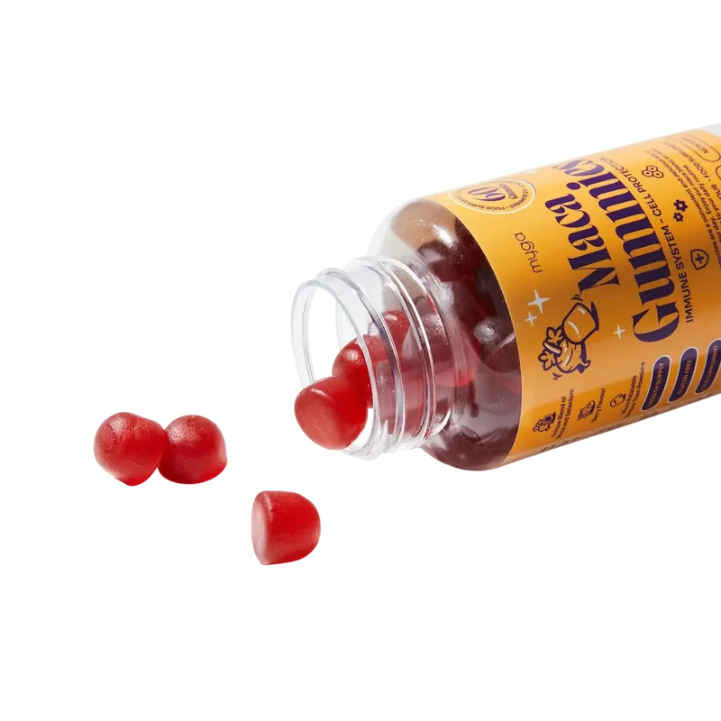 Myga Maca Gummies – Vegane Beeren-Energie- & Gleichgewichtsunterstützung