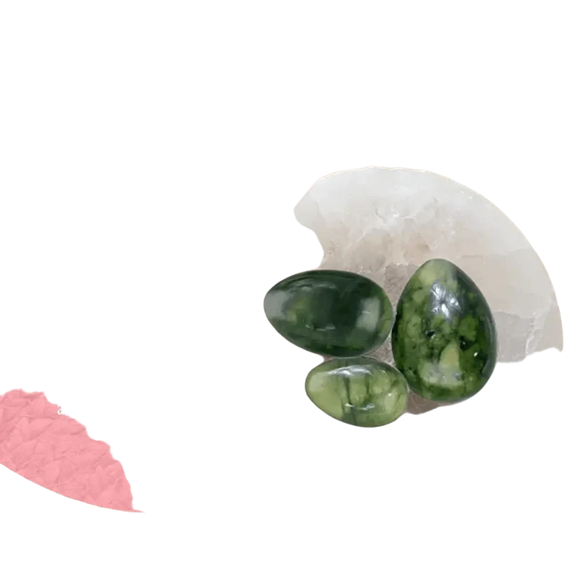 Yoni-Eier Set Rosenquarz 3-teilig