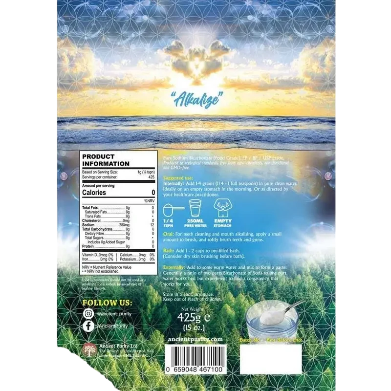 Natriumbicarbonat (rein) 425g | EP / BP / USP Qualität