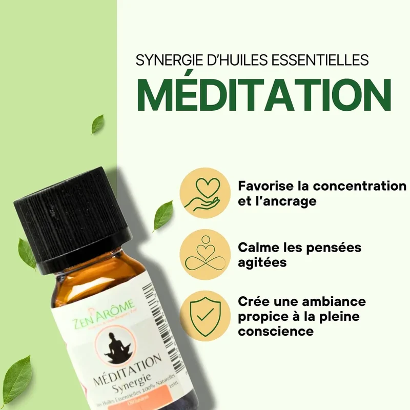 Zen'Arôme - Meditations-Ätherische-Öl-Mischung für Diffusor – 10 ml