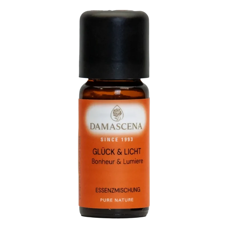 Damascena Glück & Licht BIO Essenzmischung 10 ml – Inspirierende Duftmischung für Lebensfreude, Klarheit und positive Energie