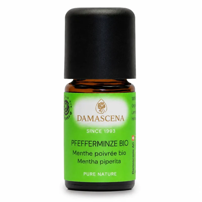 Damascena Pfefferminze BIO Ätherisches Öl 5 ml – Naturreines Pfefferminzöl für Frische, Klarheit und Aromatherapie