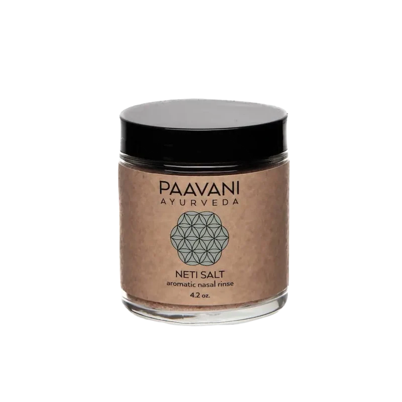 PAAVANI Ayurveda - Aromatisches Neti-Salz | Mineralspülung für die Nasenpflege Nasenspülsalz 118g