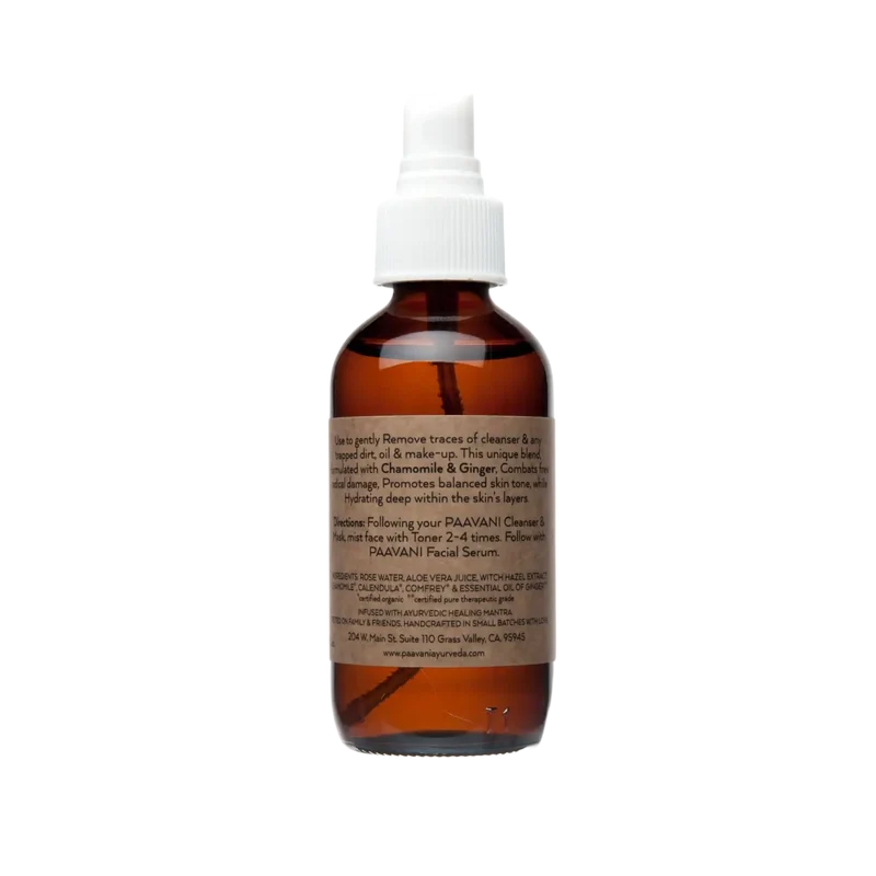 PAAVANI Ayurveda - Vata Toner | Ayurvedischer Gesichtsspray für trockene, empfindliche Haut
