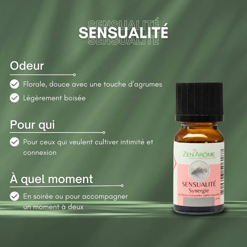 Zen'Arôme - Ätherische Öl-Synergie Sensualität für Diffusor – 10 ml
