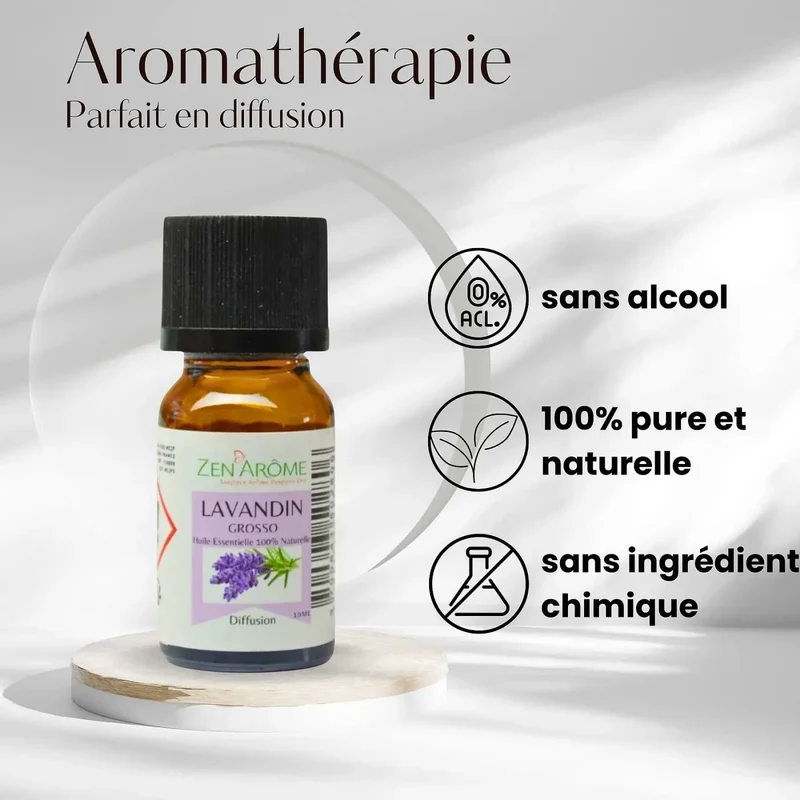 Zen'Arôme - Lavandin Grosso Ätherisches Öl – 100 % natürlich – 10 ml