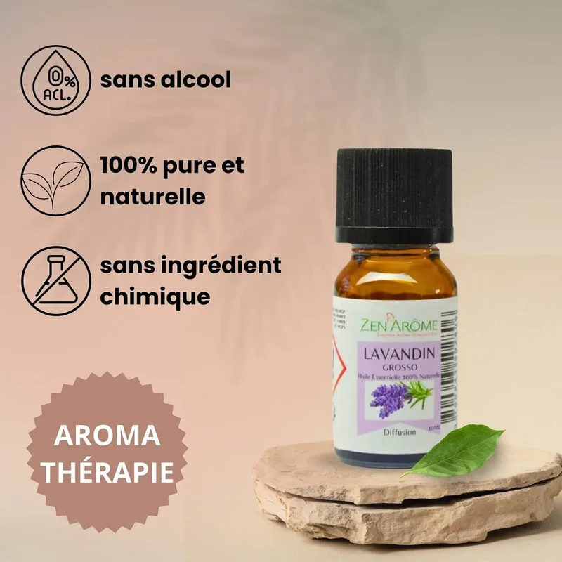 Zen'Arôme - Lavandin Grosso Ätherisches Öl – 100 % natürlich – 10 ml
