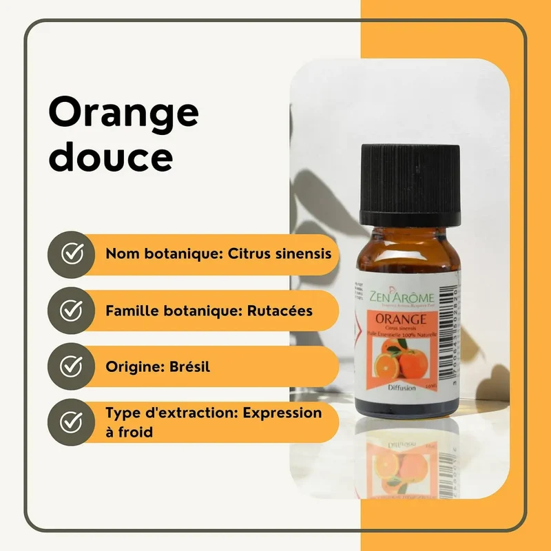 Zen'Arôme - Ätherisches Süßorangenöl – 100 % natürlich – 10 ml