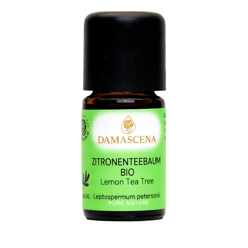 Damascena Zitronenteebaum BIO Ätherisches Öl 5 ml – Naturreines Lemon Tea Tree Öl für Aromatherapie, Raumduft und natürliche Frische
