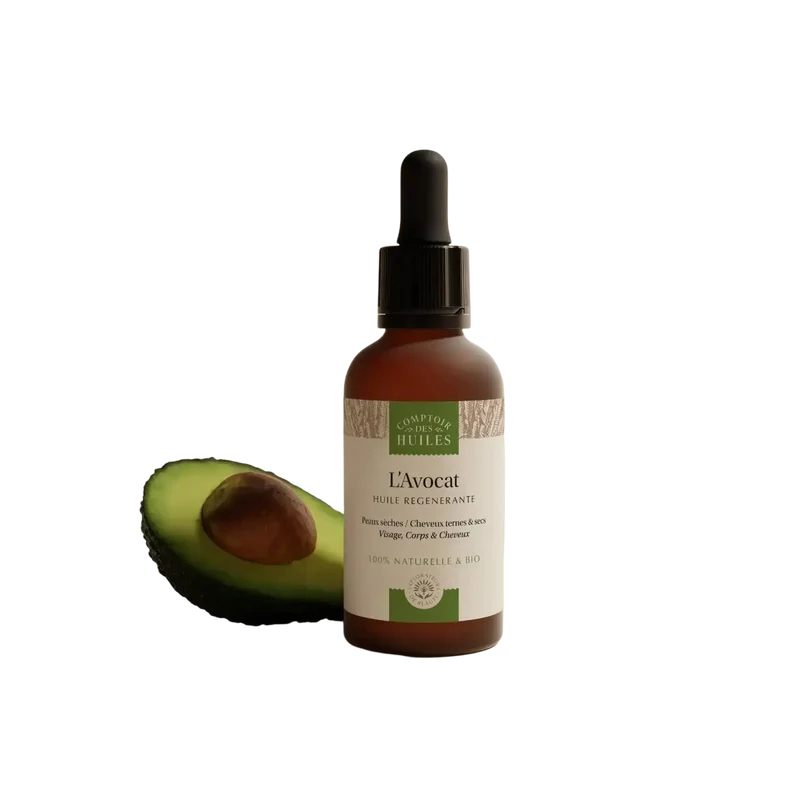 COMPTOIR DES HUILES - Avocadoöl FFL und Bio - regenerierendes Öl für Gesicht, Haare & Körper