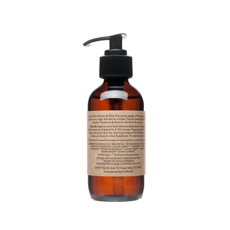 Vata Körperöl Paavani Ayurveda 240 ml