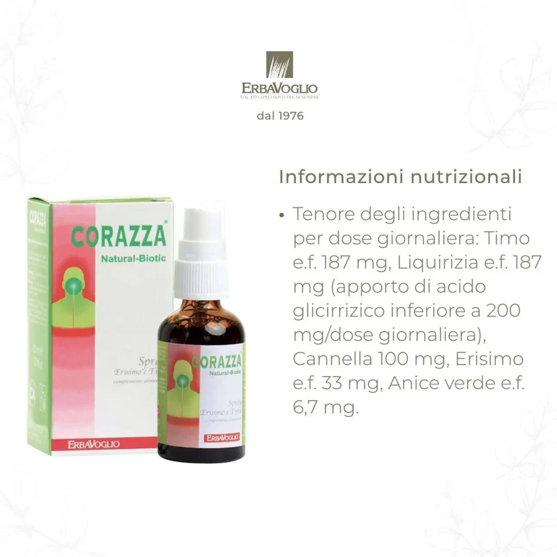 Corazza Natural Biotic Spray (Erisimo & Thymian)