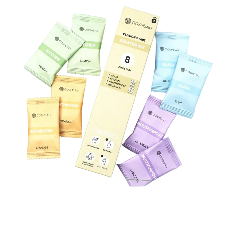 Bamboozy x Cosmeau - Cosmeau Küchenreiniger Oberflächenreiniger Tabs, Nachfüllpackung, 6 Stück