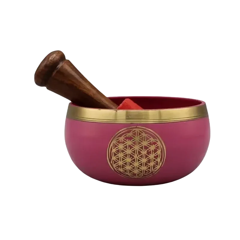 Klangschale Blume des Lebens 10 cm – Kleine Meditationsschale für Klang, Achtsamkeit und Entspannung