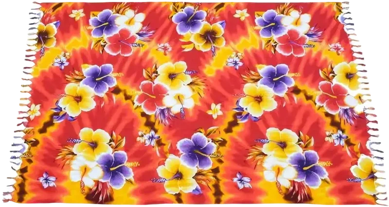 TR-20 Hawaii Orange Lunghi Sarong Tuch 160x115cm