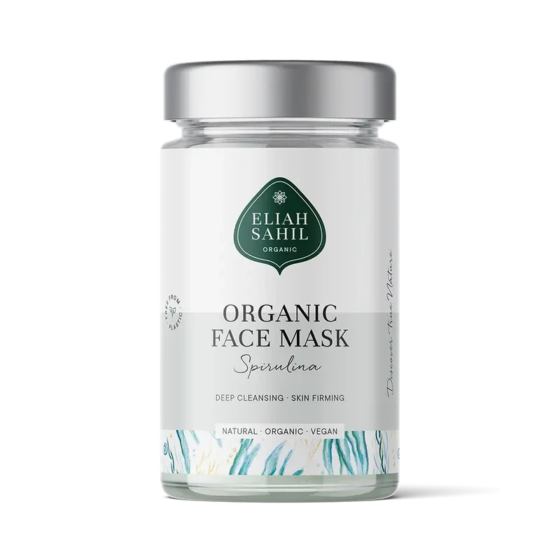 Bio Gesichtsmaske Spirulina - Algenextrakt & Heilerde für jugendliche, reine und weiche Haut