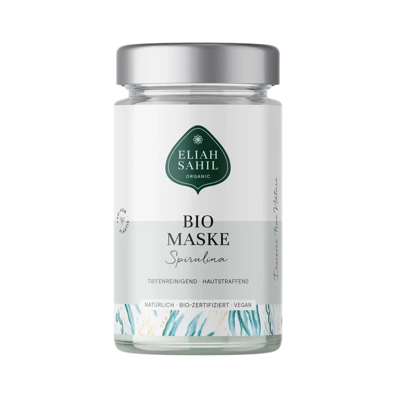 Bio Gesichtsmaske Spirulina - Algenextrakt & Heilerde für jugendliche, reine und weiche Haut