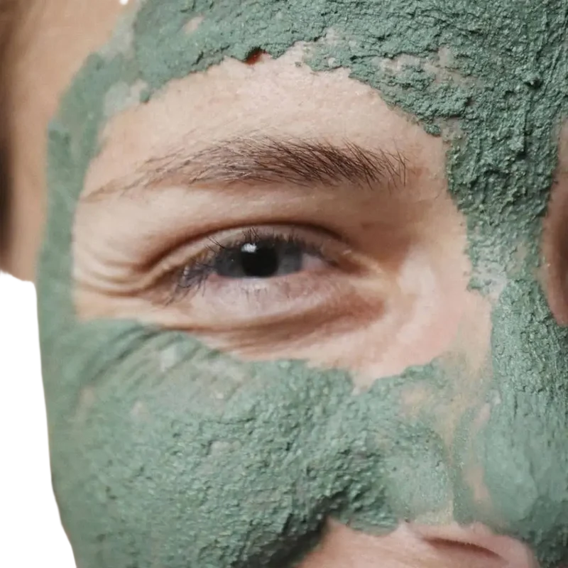 Bio Gesichtsmaske Spirulina - Algenextrakt & Heilerde für jugendliche, reine und weiche Haut