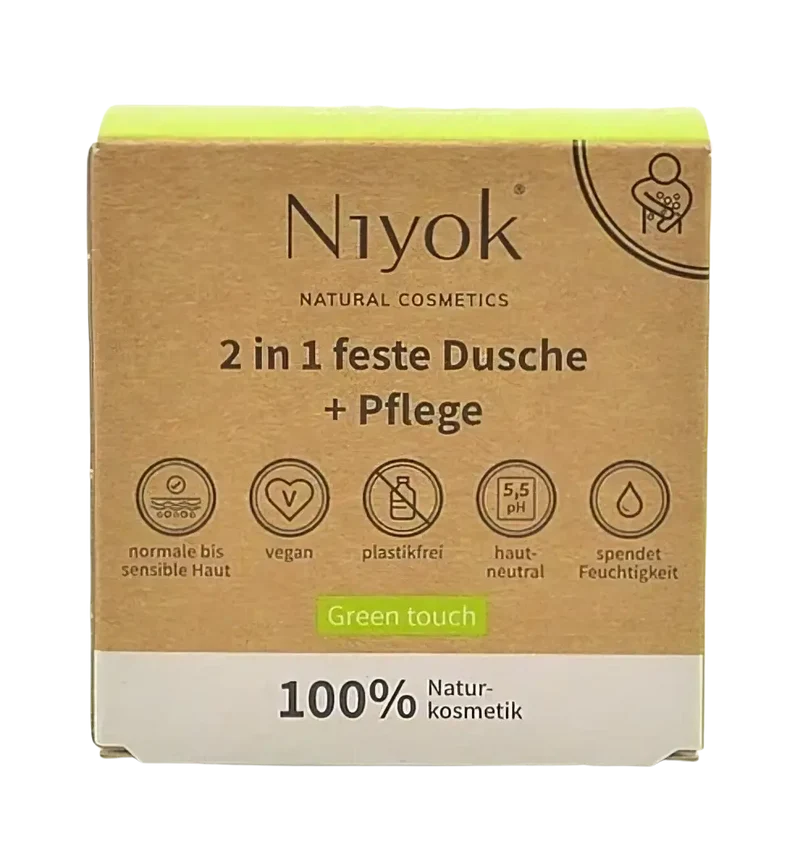 NIYOK Feste Dusche & Pflege 80g