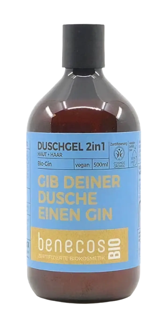 benecos Duschgel 2in1 BIO-Gin Haut & Haar, BDIH Organic 500ml