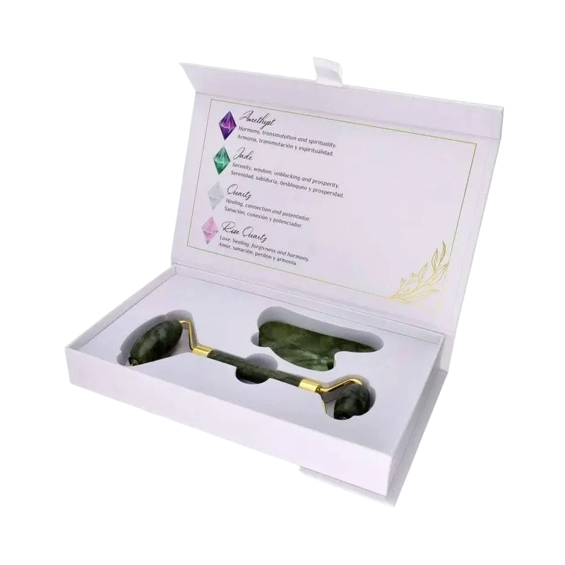 Gua Sha Massagegerät Set Jade Roller