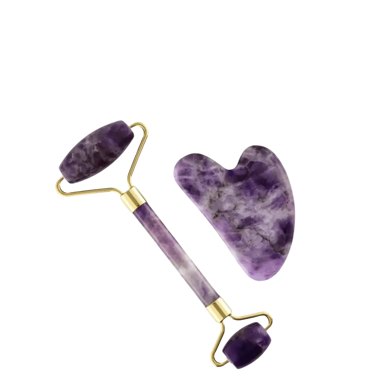 Gua Sha Massagegerät Set Jade Roller