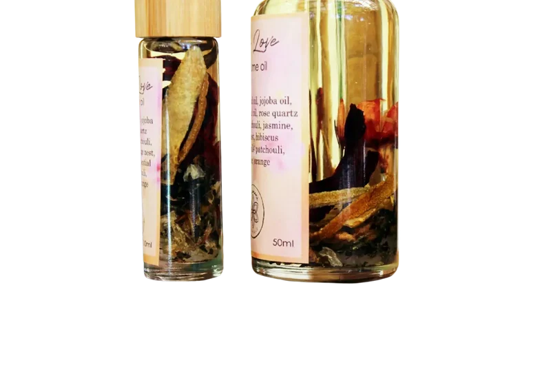 Self Love Ritualöl | Parfüm- oder Badeöl mit Rosenquarz und ätherischen Ölen