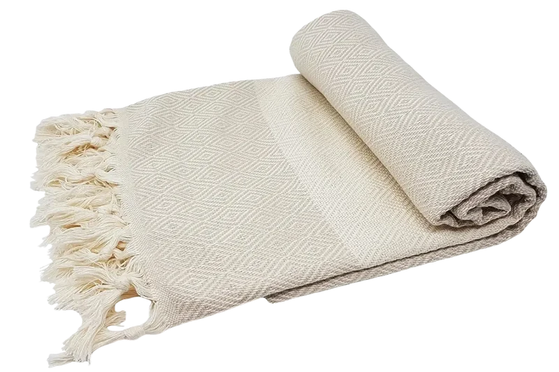 Hamamtuch Elmas Beige – 100×180 cm