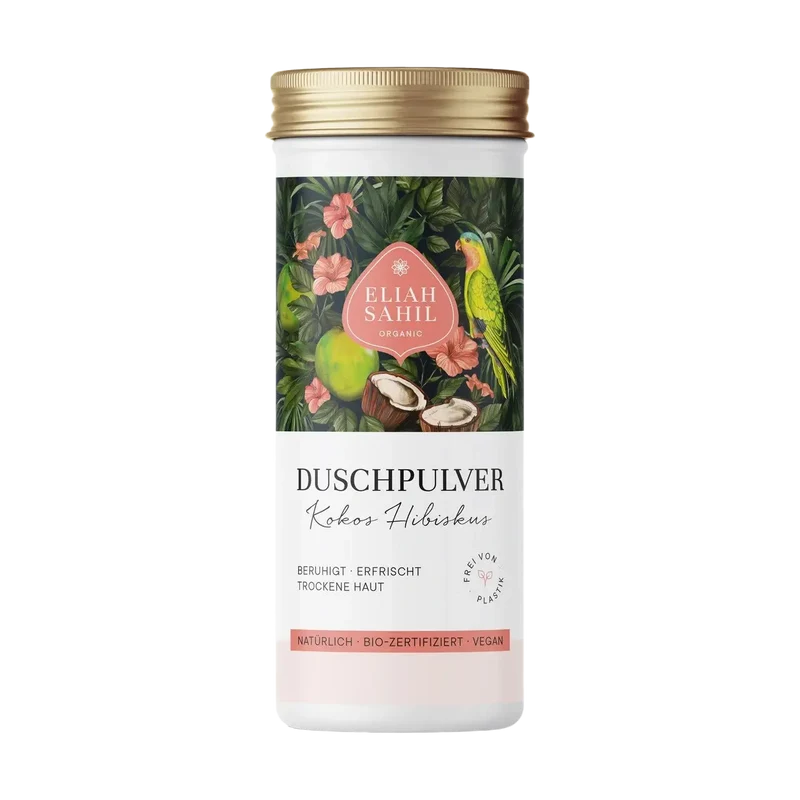 Eliah Sahil Duschpulver Kokos Hibiskus - trockene Haut, Austria Bio Garantie 90g
