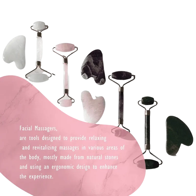 Gua Sha Rosenquarz - Massagegerät