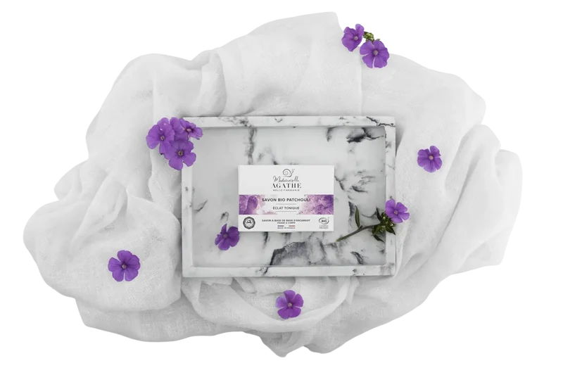 Natürliche Seife - Bio-Patchouli-Seife – Tonisierender Glanz