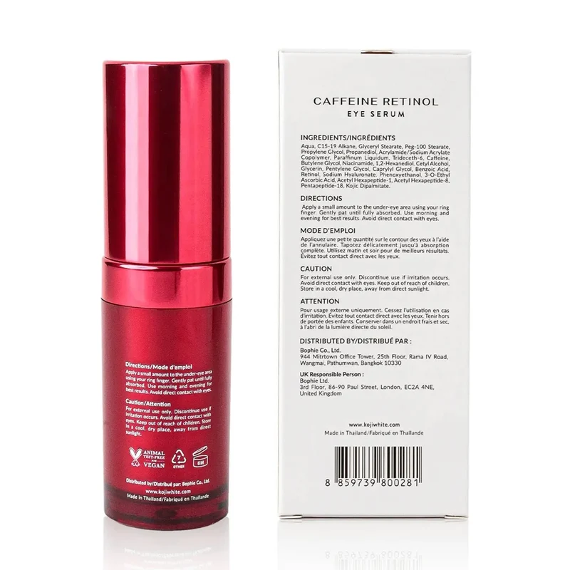 Koji White – 3 % Koffein Augenserum mit 0,2 % Retinol