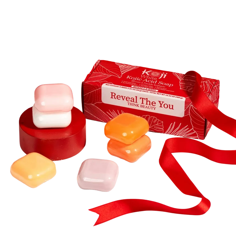 Koji White - Kojic-Säure Hautaufhellende Seifengeschenksets (6 Stück)