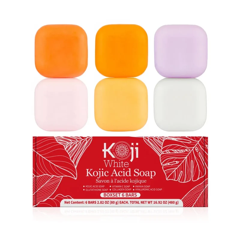 Koji White - Kojic-Säure Hautaufhellende Seifengeschenksets (6 Stück)