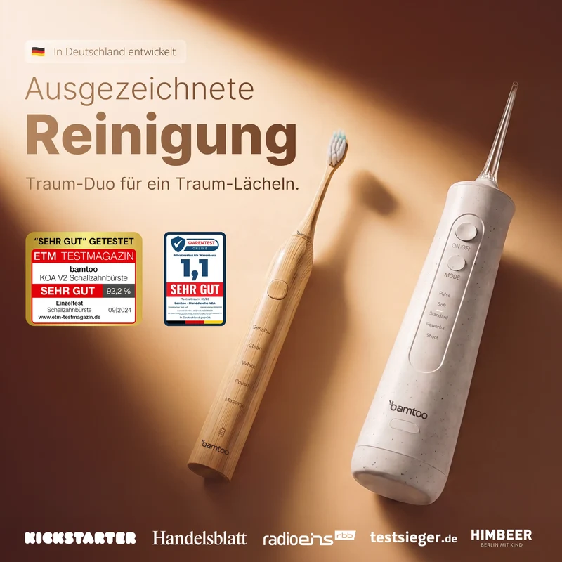 Schallzahnbürste & Munddusche - Basic Bundle