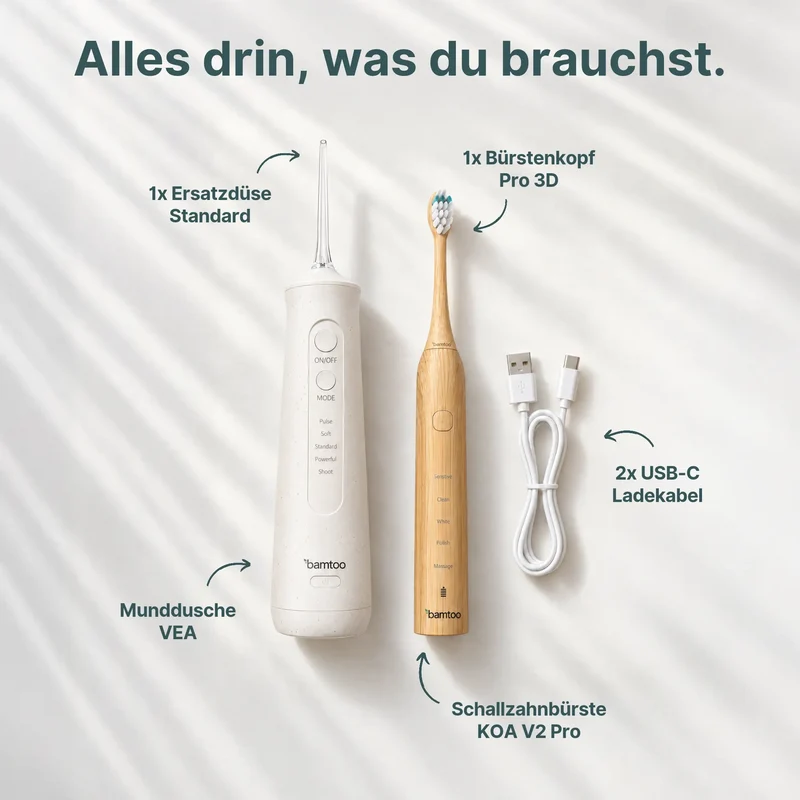 Schallzahnbürste & Munddusche - Basic Bundle