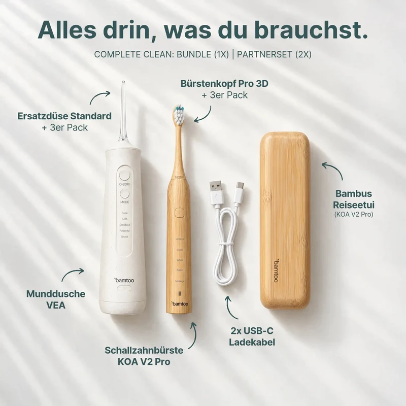 Schallzahnbürste & Munddusche - Complete Clean