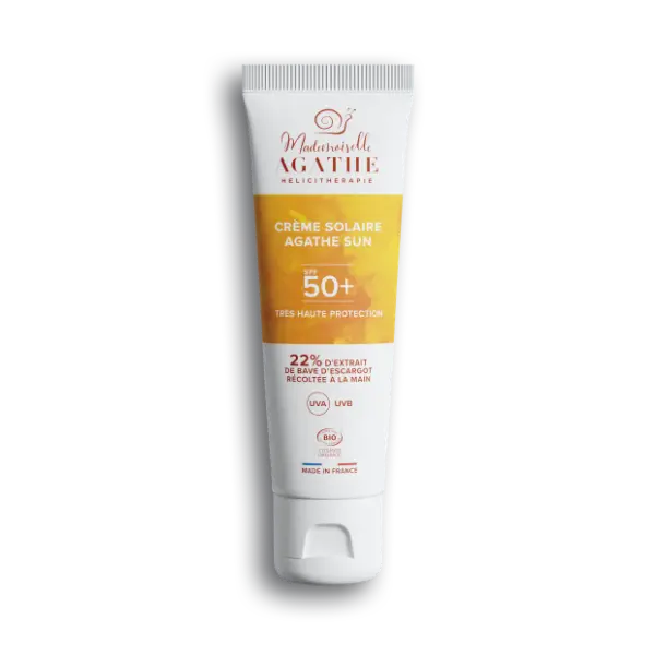 Zertifizierter Bio-Sonnenschutz - ungetönter Lichtschutzfaktor 50+ Natürliche Sonnenschutzcreme