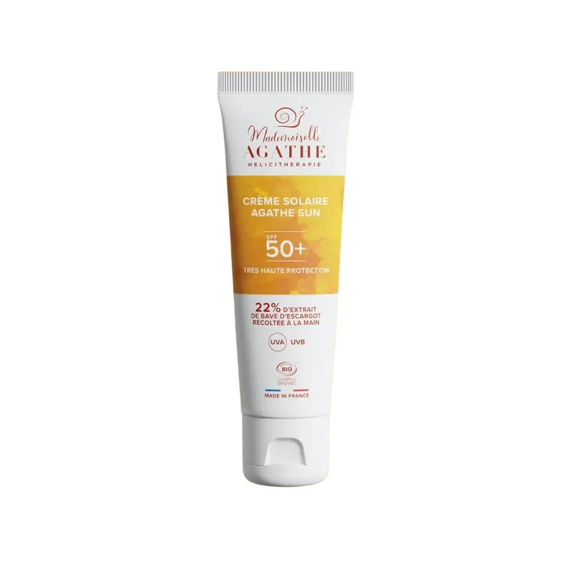 Zertifizierter Bio-Sonnenschutz - ungetönter Lichtschutzfaktor 50+ Natürliche Sonnenschutzcreme