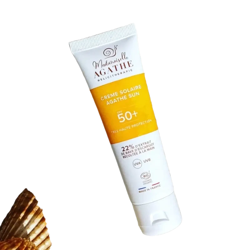 Zertifizierter Bio-Sonnenschutz - ungetönter Lichtschutzfaktor 50+ Natürliche Sonnenschutzcreme