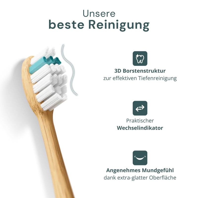 Bambus Bürstenkopf Pro 3D