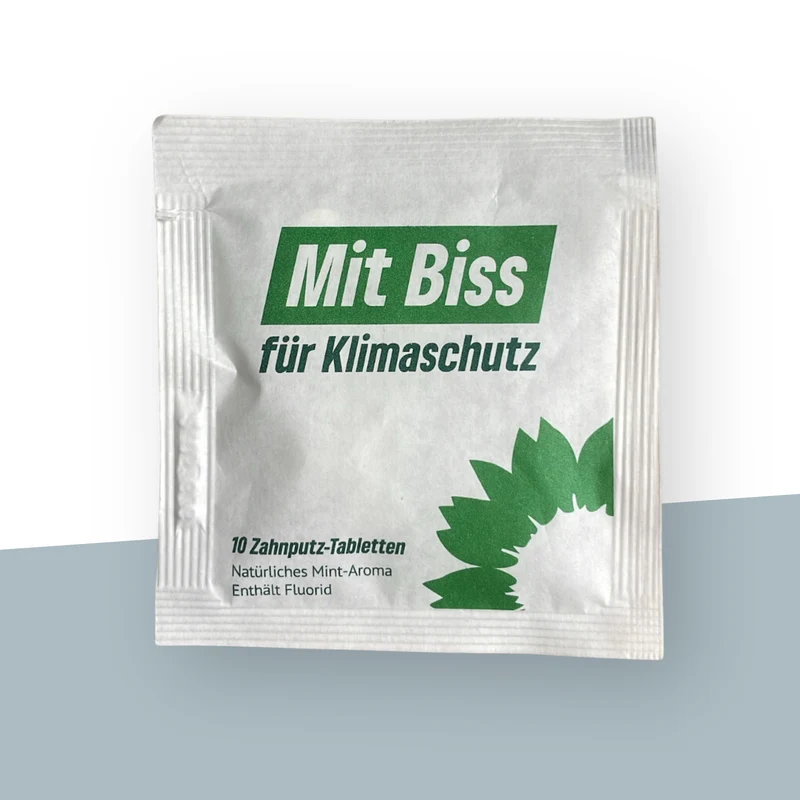 Die Grünen Denttabs Probiertüte Mint mit Fluorid